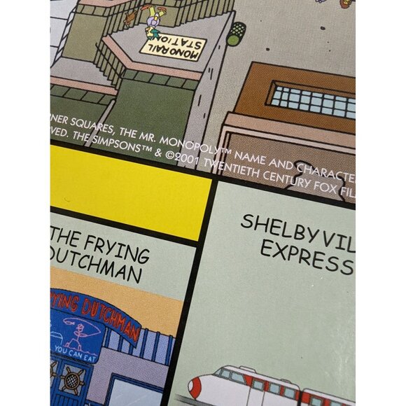 Simpsons 2001 Monopoly Edition Game Replacement Board Instructions - Picture 4 of 6